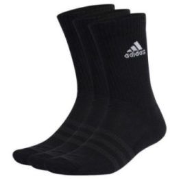 Medvilninės kojinės su amortizacija adidas Cushioned Crew, 3 poros, juodos