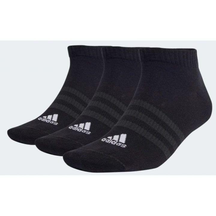 Uniseks trumpos kojinės adidas Thin and Light, 3 poros, juodos