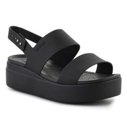 Moteriškos basutės Crocs Brooklyn Low Wedge, juodos