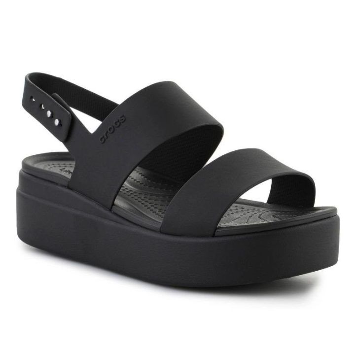 Moteriškos basutės Crocs Brooklyn Low Wedge, juodos