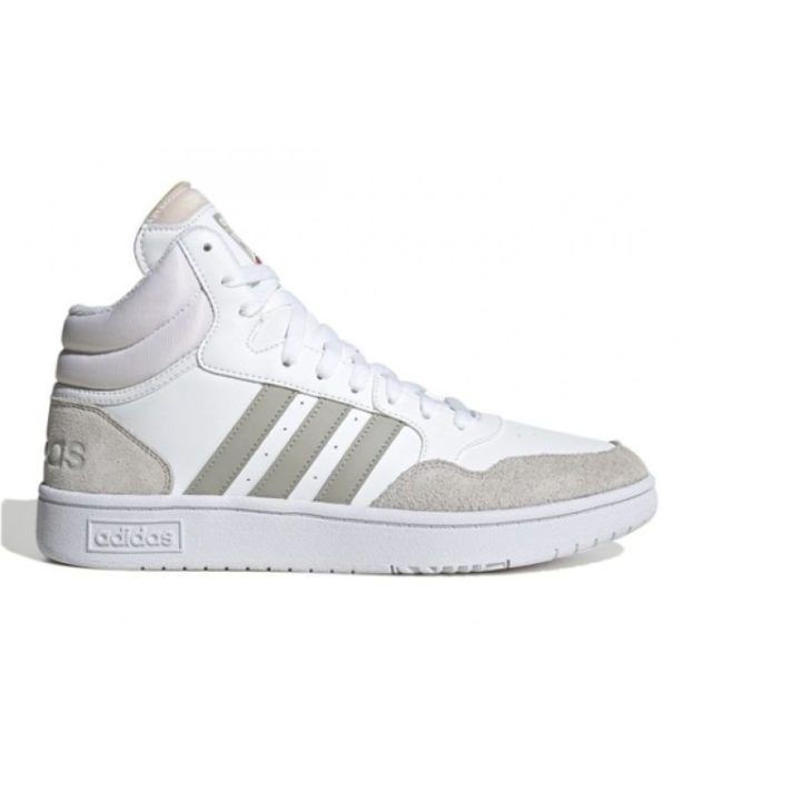 Vyriški sportbačiai adidas Hoops 3.0 Mid, balti