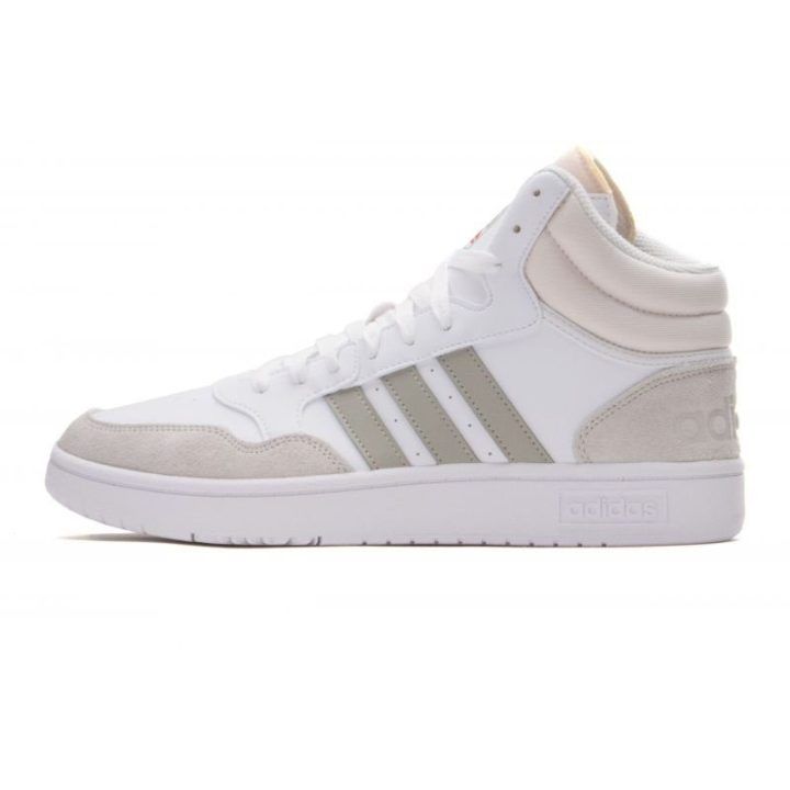 Vyriški sportbačiai adidas Hoops 3.0 Mid, balti