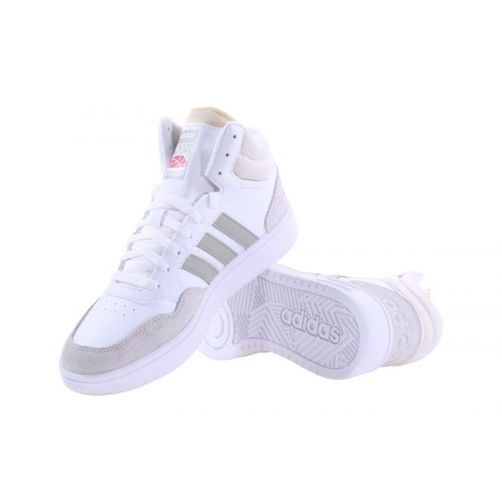 Vyriški sportbačiai adidas Hoops 3.0 Mid, balti