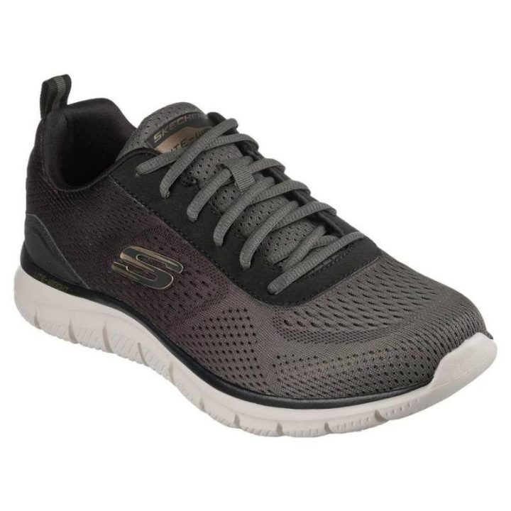 Vyriški sportbačiai su „Memory Foam“ vidpadžiu Skechers Track – Ripkent, chaki
