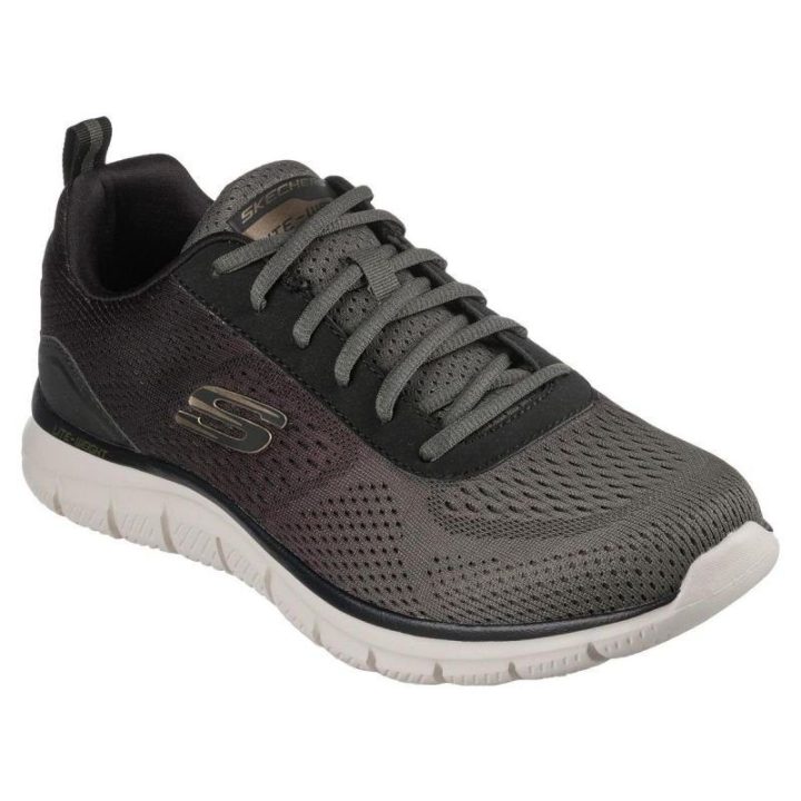 Vyriški sportbačiai su „Memory Foam“ vidpadžiu Skechers Track – Ripkent, chaki