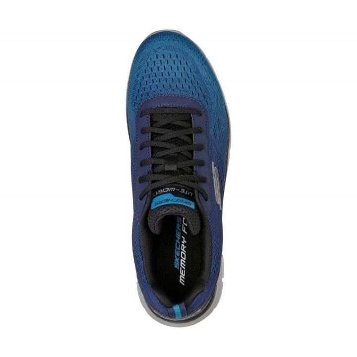 Vyriški sportbačiai su „Memory Foam“ vidpadžiu Skechers Track – Ripkent, mėlyni