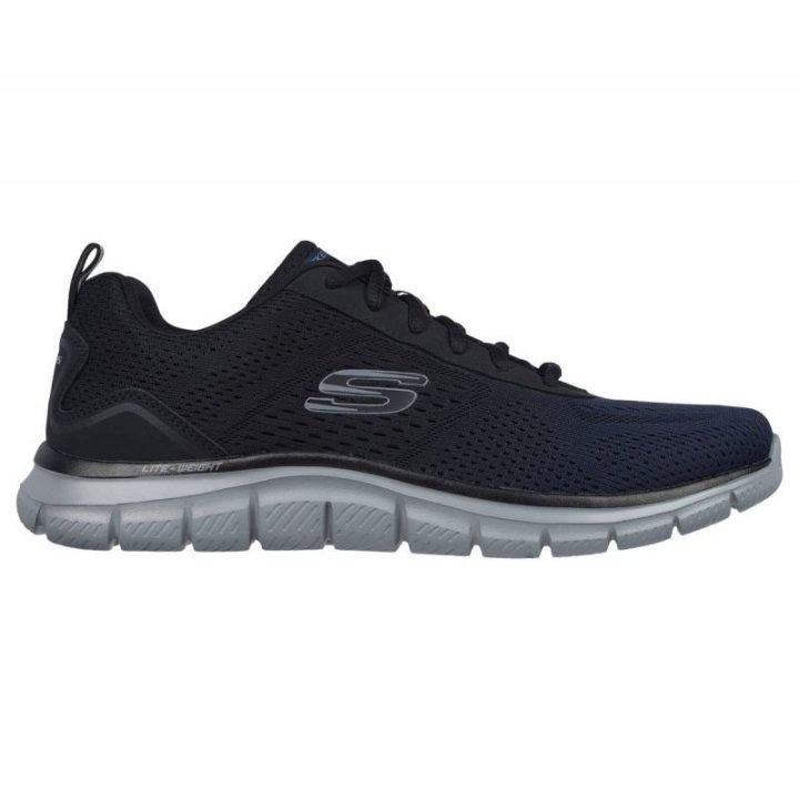Vyriški sportbačiai su „Memory Foam“ vidpadžiu Skechers Track – Ripkent, tamsiai mėlyni