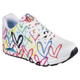 Moteriški sportbačiai Skechers X JGoldcrown Uno-Spread The Love, įvairiaspalviai