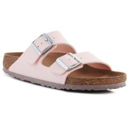 Moteriškos šlepetės su lipukais Birkenstock Arizona, šviesiai rožinės