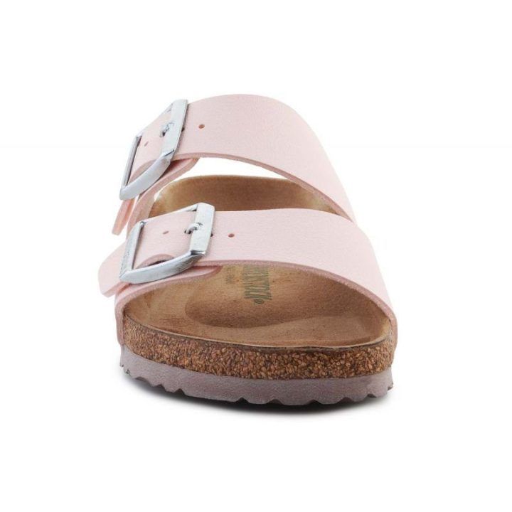 Moteriškos šlepetės su lipukais Birkenstock Arizona, šviesiai rožinės