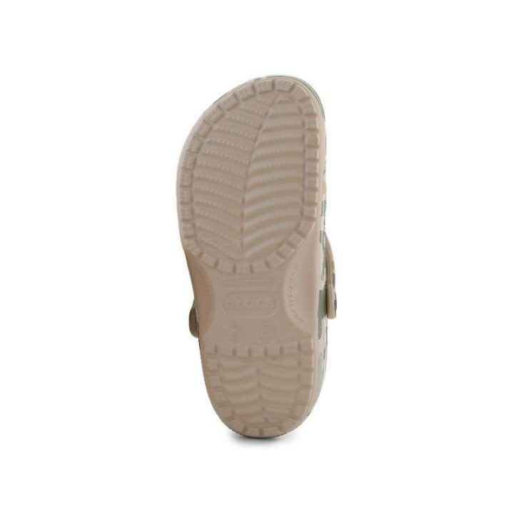 Uniseks klumpės Crocs Classic Printed Camo, žalios ir rudos