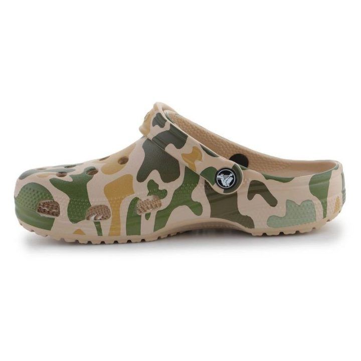 Uniseks klumpės Crocs Classic Printed Camo, žalios ir rudos