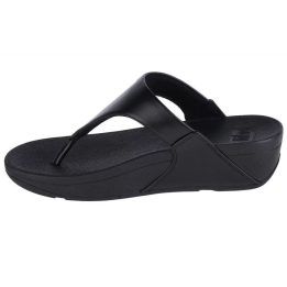 Moteriškos šlepetės per pirštą FitFlop Lulu, juodos