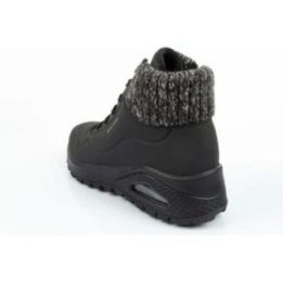 Moteriški pašiltinti sportbačiai Skechers Uno Rugged, juodi