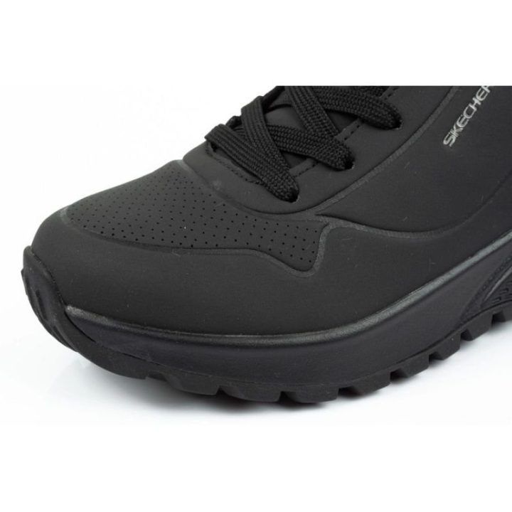 Moteriški pašiltinti sportbačiai Skechers Uno Rugged, juodi