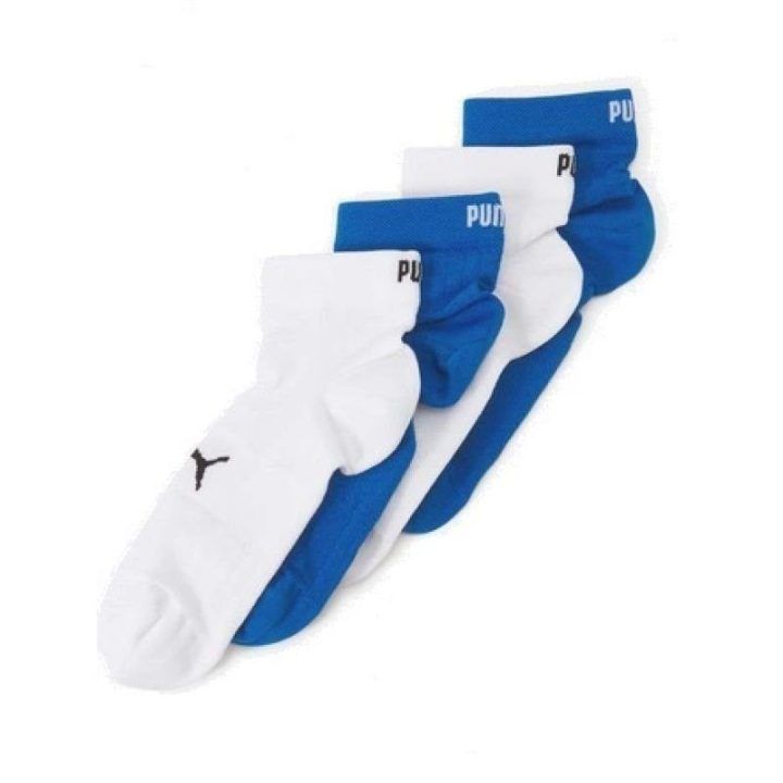Sportinės kojinės Puma Sport Light, 6 porų, baltos ir mėlynos