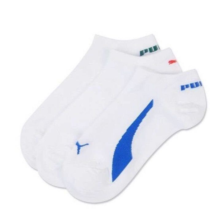 Medvilninės pėdutės Puma Lifestyle, 6 poros, baltos