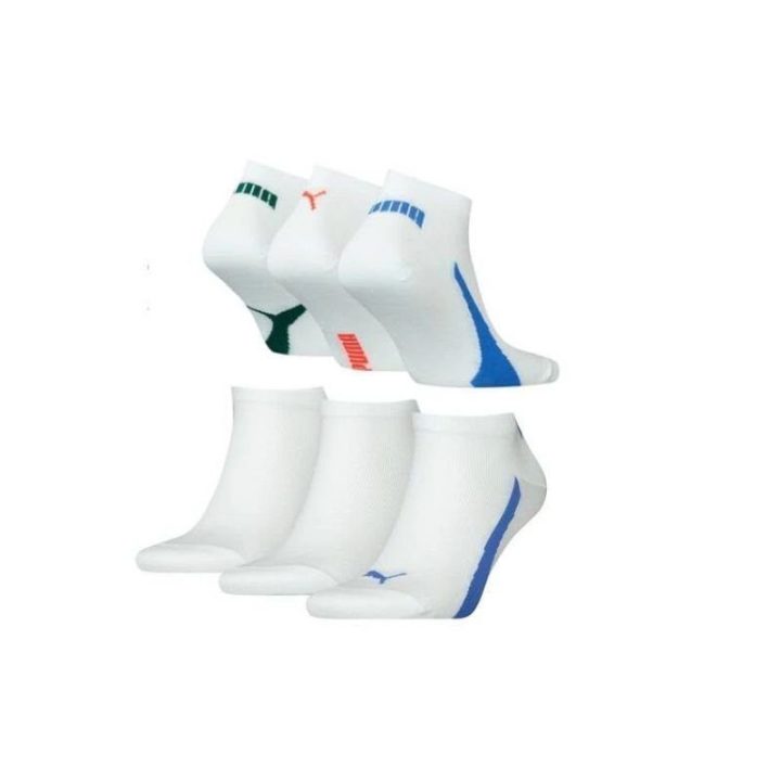 Uniseks medvilninės kojinės Puma Quarter, 6 poros, baltos
