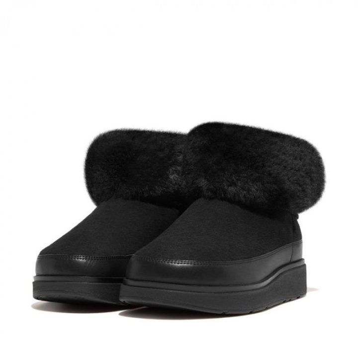 Moteriški avikailiniai aulinukai FitFlop GEN-FF, juodi