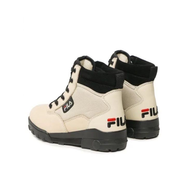 Moteriški odiniai sportbačiai Fila Grunge II Mid, smėlio ir juodi