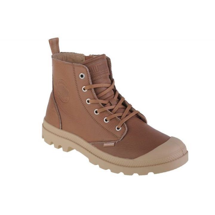 Vyriški odiniai auliniai batai Palladium Pampa Zip Lth Ess, rudi