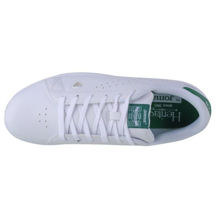 Vyriški žemo profilio sportbačiai Joma Classic 1965, balti ir žali