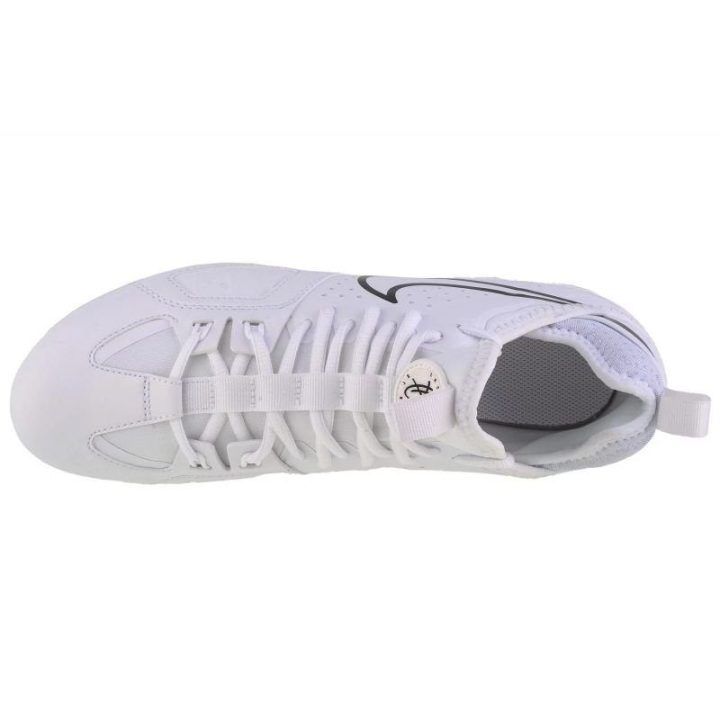 Vyriški žemo profilio futbolo bateliai Nike Huarache 9 Varsity Lax FG, balti