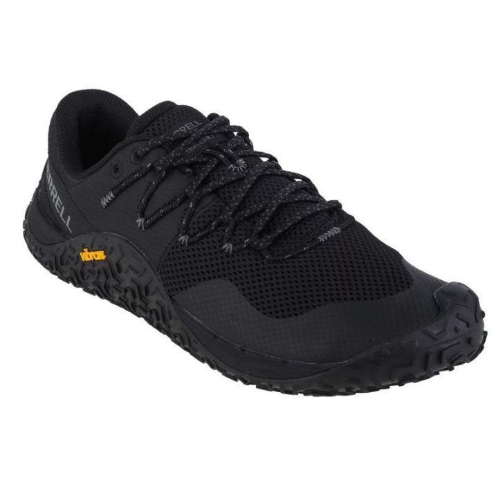 Vyriški bėgimo bekele bateliai Merrell Trail Glove 7, juodi