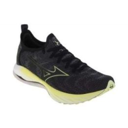 Vyriški bėgimo bateliai Mizuno Wave Neo Wind, juodi ir žali
