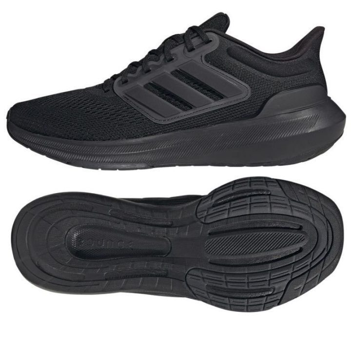 Vyriški žemo profilio bėgimo bateliai adidas Ultrabounce, juodi