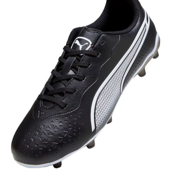 Vaikiški futbolo bateliai Puma King Match FG/AG, juodi