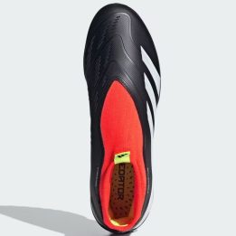 Vaikiški futbolo bateliai be raištelių adidas Predator League, juodi, raudoni ir balti