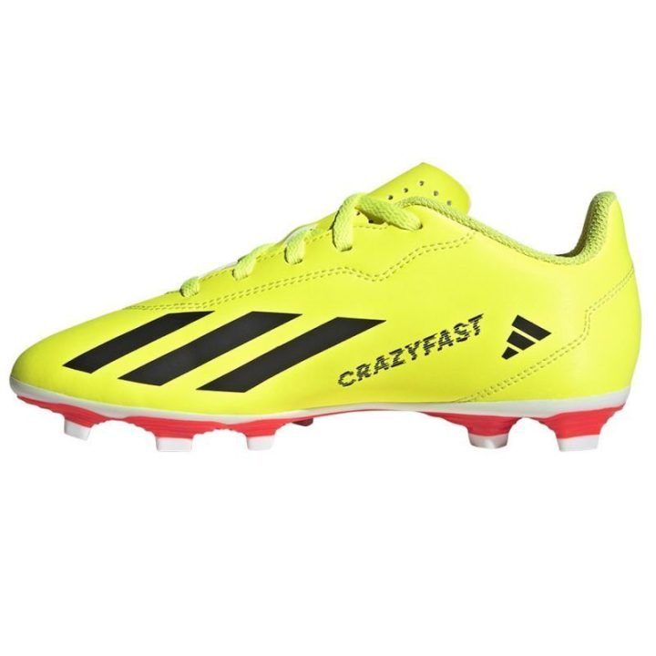Vyriški futbolo bateliai adidas X Crazyfast Club FxG, geltoni, raudoni ir juodi