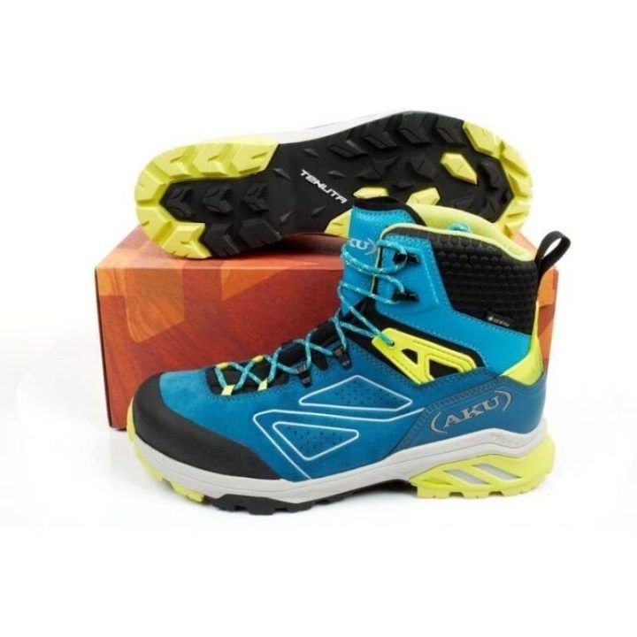 Vyriški žygio batai su GORE-TEX AKU Reactive GTX, mėlyni