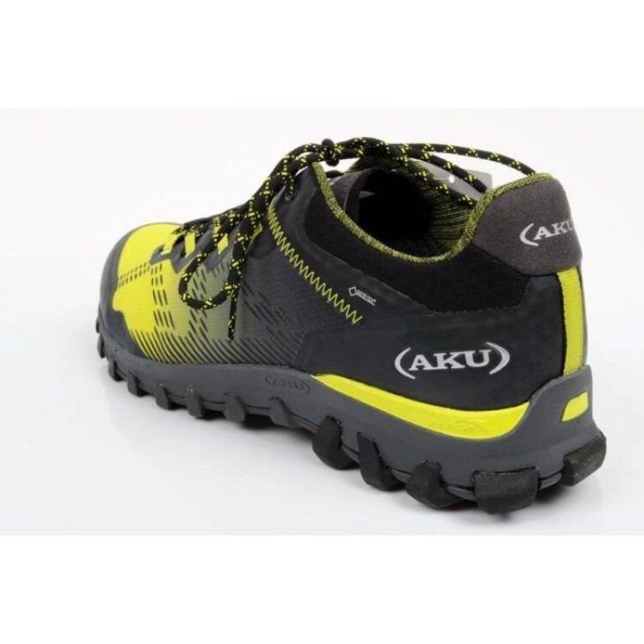 Vyriški žygio batai su GORE-TEX AKU Levia GTX, juodi ir geltoni