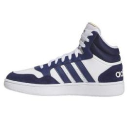 Vyriški sportbačiai adidas Hoops 3.0 Mid, balti ir tamsiai mėlyni