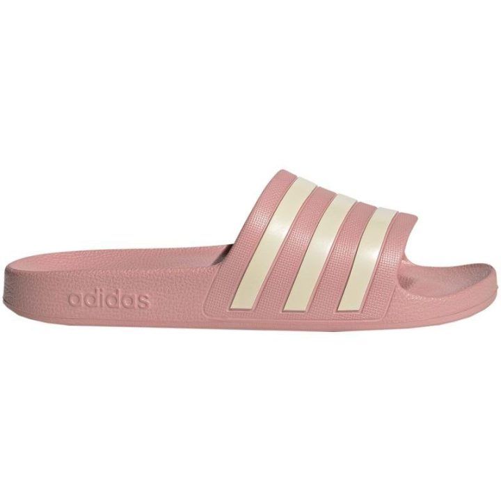 Moteriškos šlepetės baseinui adidas Adilette Aqua, rožinės
