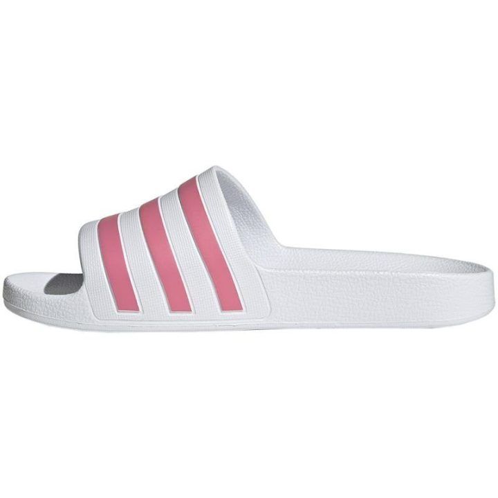 Moteriškos šlepetės adidas Adilette Aqua, baltos ir rožinės
