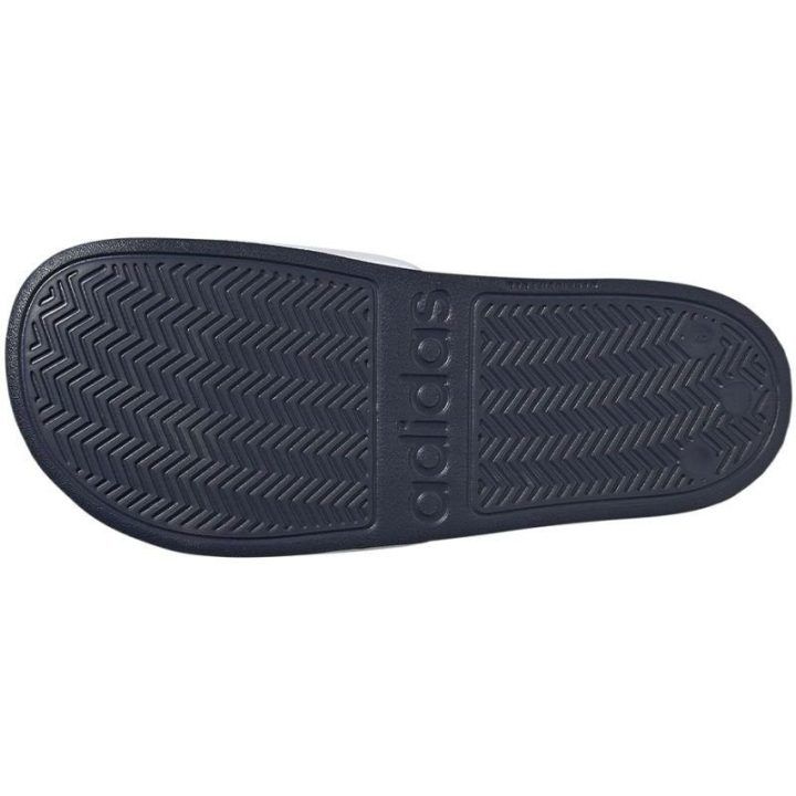 Moteriškos šlepetės adidas Adilette Shower, baltos ir tamsiai mėlynos