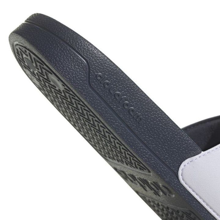 Moteriškos šlepetės adidas Adilette Shower, baltos ir tamsiai mėlynos