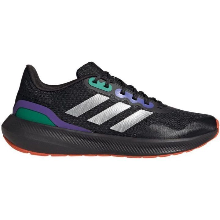 Vyriški bėgimo bekele bateliai adidas Runfalcon 3 TR, juodi