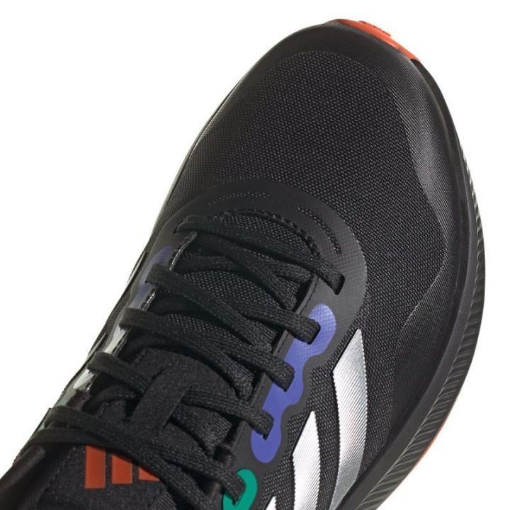 Vyriški bėgimo bekele bateliai adidas Runfalcon 3 TR, juodi
