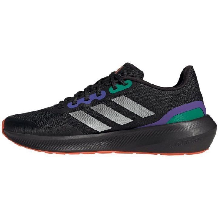 Vyriški bėgimo bekele bateliai adidas Runfalcon 3 TR, juodi