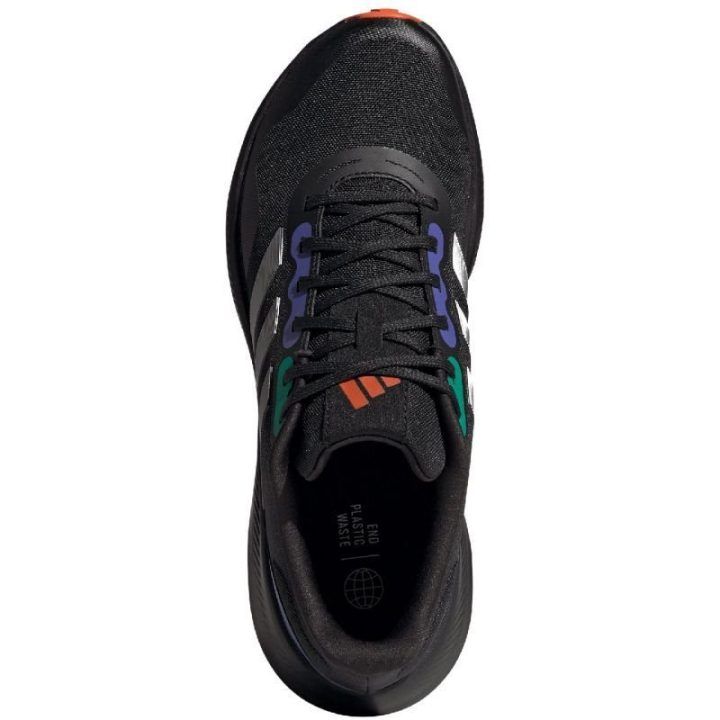 Vyriški bėgimo bekele bateliai adidas Runfalcon 3 TR, juodi