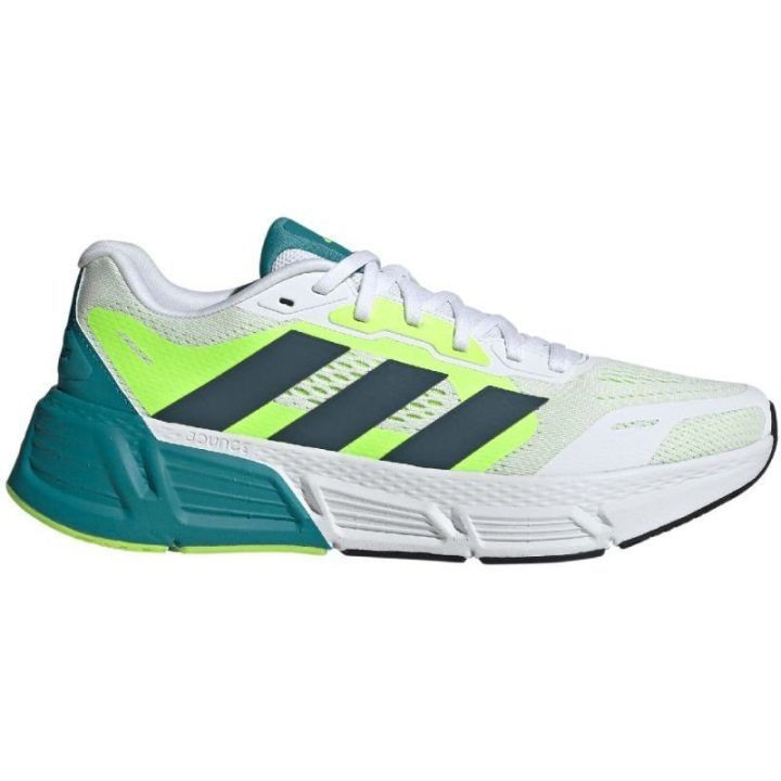 Vyriški bėgimo bateliai adidas Questar 2, balti ir žali
