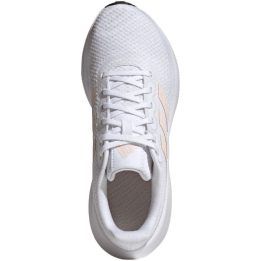 Moteriški bėgimo bateliai su raišteliais adidas Runfalcon 3, balti