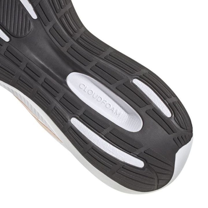 Moteriški bėgimo bateliai su raišteliais adidas Runfalcon 3, balti