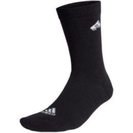 Medvilninės kojinės su siuvinėtu futbolo bateliu adidas, juodos
