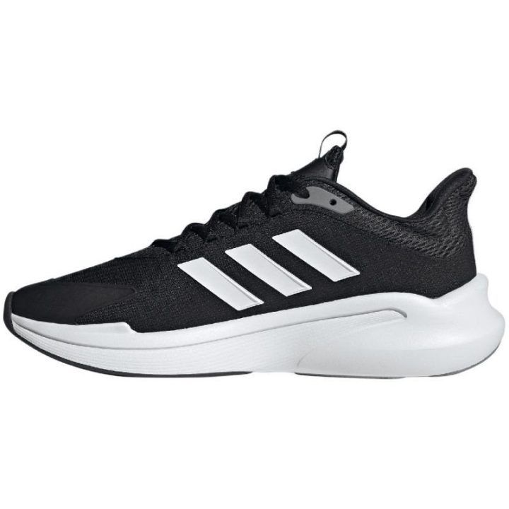 Vyriški bėgimo bateliai su raišteliais adidas AlphaEdge+, juodi