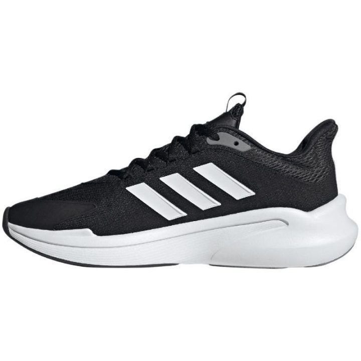 Vyriški bėgimo bateliai su raišteliais adidas AlphaEdge+, juodi
